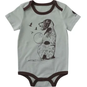 Body a maniche corte con stampa cane per bambino (neonato)