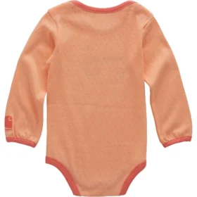 Body con manicotti lunghi e trattore per bambine (neonate)