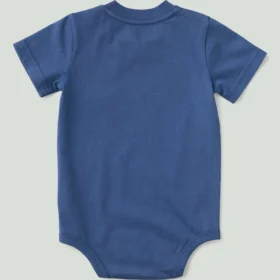 Body con tasca a manicotti corti da bambino (neonato)