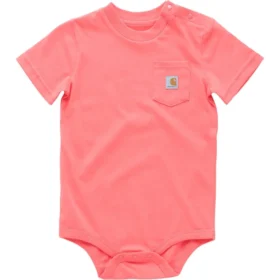 Body con tasca a manicotti corti per bambini (neonati)