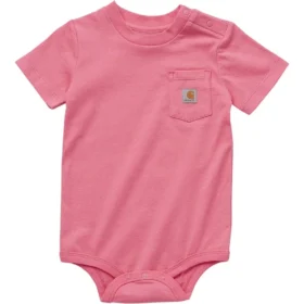 Body con tasca a manicotti corti per bambini (neonati)