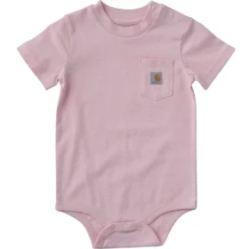 Body con tasca a manicotti corti per bambini (neonati)