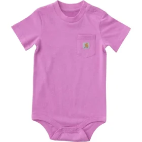 Body con tasca a manicotti corti per bambini (neonati)