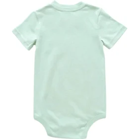 Body con tasca a manicotti corti per bambini (neonati)