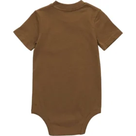 Body con tasca a manicotti corti per bambini (neonati)