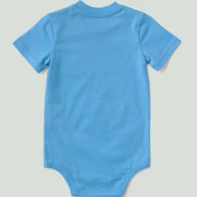Body con tasca a manicotti corti per bambini (neonati)