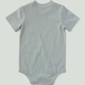 Body con tasca a manicotti corti per bambini (neonati)
