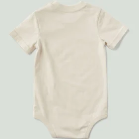 Body con tasca a manicotti corti per bambini (neonati)