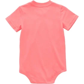 Body con tasca a manicotti corti per bambini (neonati)