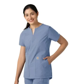 Camice da lavoro a tunica con scollo a V Force Essentials da donna