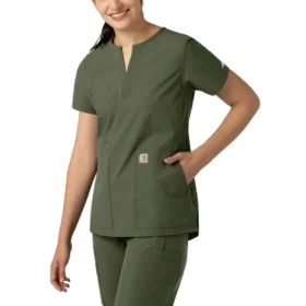 Camice da lavoro a tunica con scollo a V Force Essentials da donna