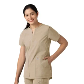 Camice da lavoro a tunica con scollo a V Force Essentials da donna