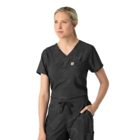 Camice da lavoro da donna con stampa, da infilare nei pantaloni