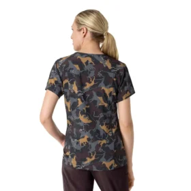 Camice da lavoro da donna Cross-Flex con scollo a V e stampa