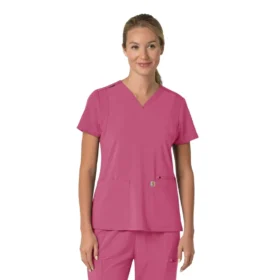 Camice da lavoro da donna Force Cross-Flex con pannello elasticizzato e scollo a V