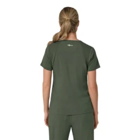 Camice da lavoro da donna Force Cross-Flex con pannello elasticizzato e scollo a V