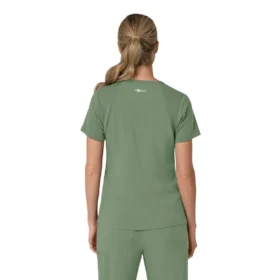 Camice da lavoro da donna Force Cross-Flex con pannello elasticizzato e scollo a V