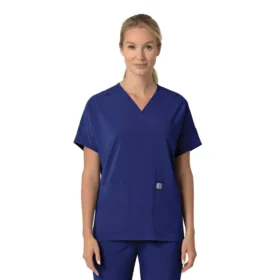 Camice da lavoro da donna Force Cross-Flex con scollo a V oversize