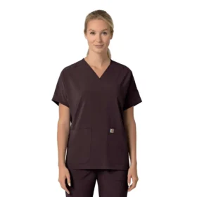 Camice da lavoro da donna Force Cross-Flex con scollo a V oversize