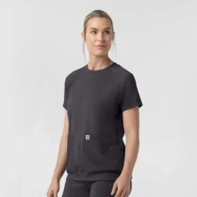 Camice da lavoro da donna Force Cross-Flex in maglia a girocollo