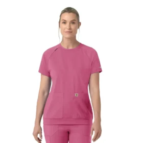Camice da lavoro da donna Force Cross-Flex in maglia a girocollo