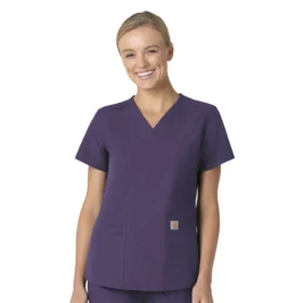 Camice da lavoro da donna Force Essentials con scollo a V