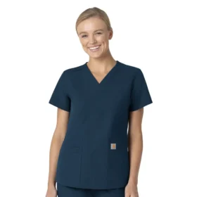Camice da lavoro da donna Force Essentials con scollo a V