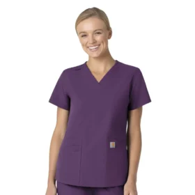 Camice da lavoro da donna Force Essentials con scollo a V