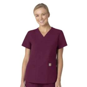 Camice da lavoro da donna Force Essentials con scollo a V
