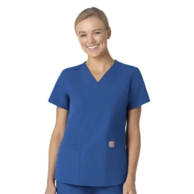 Camice da lavoro da donna Force Essentials con scollo a V