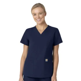 Camice da lavoro da donna Force Essentials con scollo a V