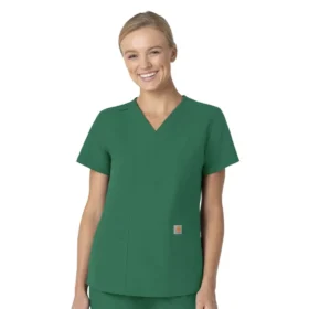 Camice da lavoro da donna Force Essentials con scollo a V