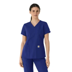 Camice da lavoro da donna Force Essentials con scollo a V