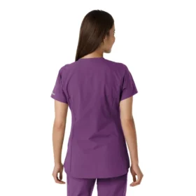 Camice da lavoro da donna Force Essentials con scollo a V e inserti in maglia
