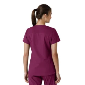 Camice da lavoro da donna Force Essentials con scollo a V e inserti in maglia