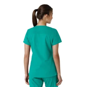 Camice da lavoro da donna Force Essentials con scollo a V e inserti in maglia