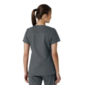 Camice da lavoro da donna Force Essentials con scollo a V e inserti in maglia