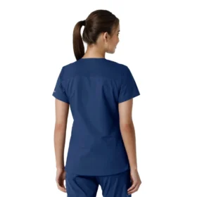 Camice da lavoro da donna Force Essentials con scollo a V e inserti in maglia