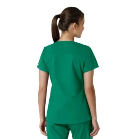Camice da lavoro da donna Force Essentials con scollo a V e inserti in maglia