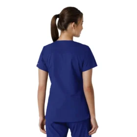 Camice da lavoro da donna Force Essentials con scollo a V e inserti in maglia