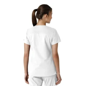 Camice da lavoro da donna Force Essentials con scollo a V e inserti in maglia