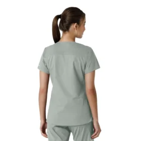 Camice da lavoro da donna Force Essentials con scollo a V e inserti in maglia