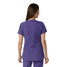 Camice da lavoro da donna Force Essentials con scollo a V e inserti in maglia