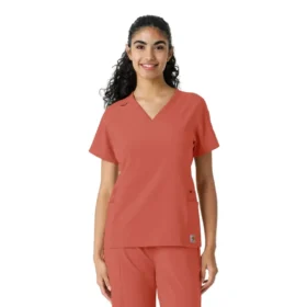 Camice da lavoro Force Cross-Flex con inserti in maglia da donna