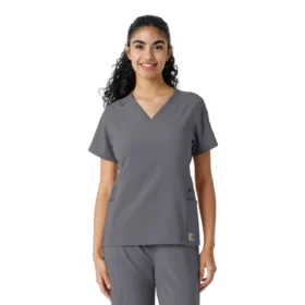 Camice da lavoro Force Cross-Flex con inserti in maglia da donna
