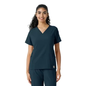 Camice da lavoro Force Cross-Flex con inserti in maglia da donna