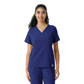 Camice da lavoro Force Cross-Flex con inserti in maglia da donna