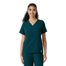 Camice da lavoro Force Cross-Flex con inserti in maglia da donna