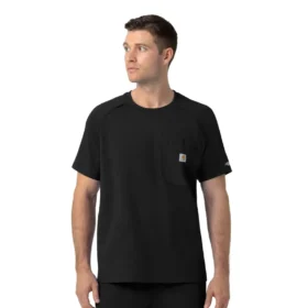 Camice medico in maglia Force Cross-Flex con collo rotondo