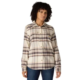 Camicia a quadri da donna in fibra Tencel™ dalla vestibilità comoda